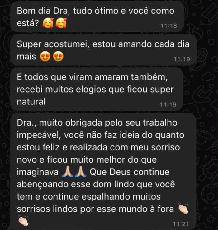 Depoimento de paciente