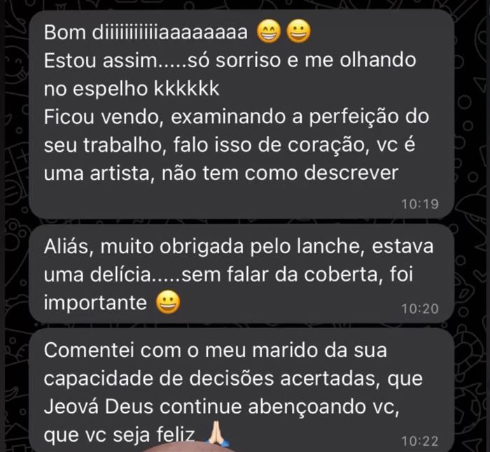 Depoimento de paciente