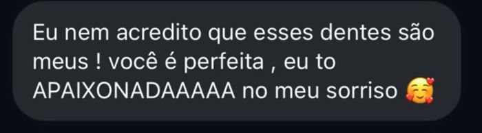 Depoimento de paciente
