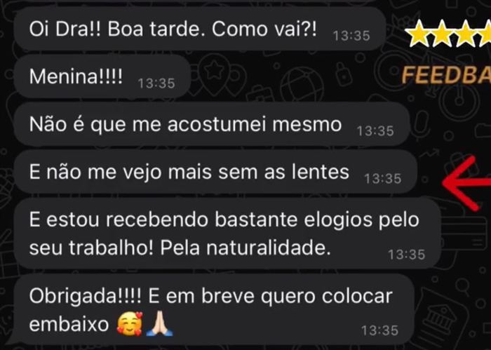 Depoimento de paciente