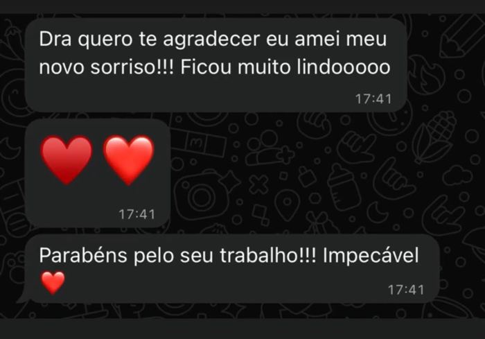 Depoimento de paciente